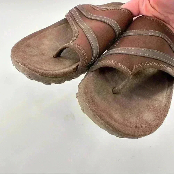 Merrell Bracken sandals size 7 38 brown toe ring walking outdoors gorpcore - Picture 9 of 12